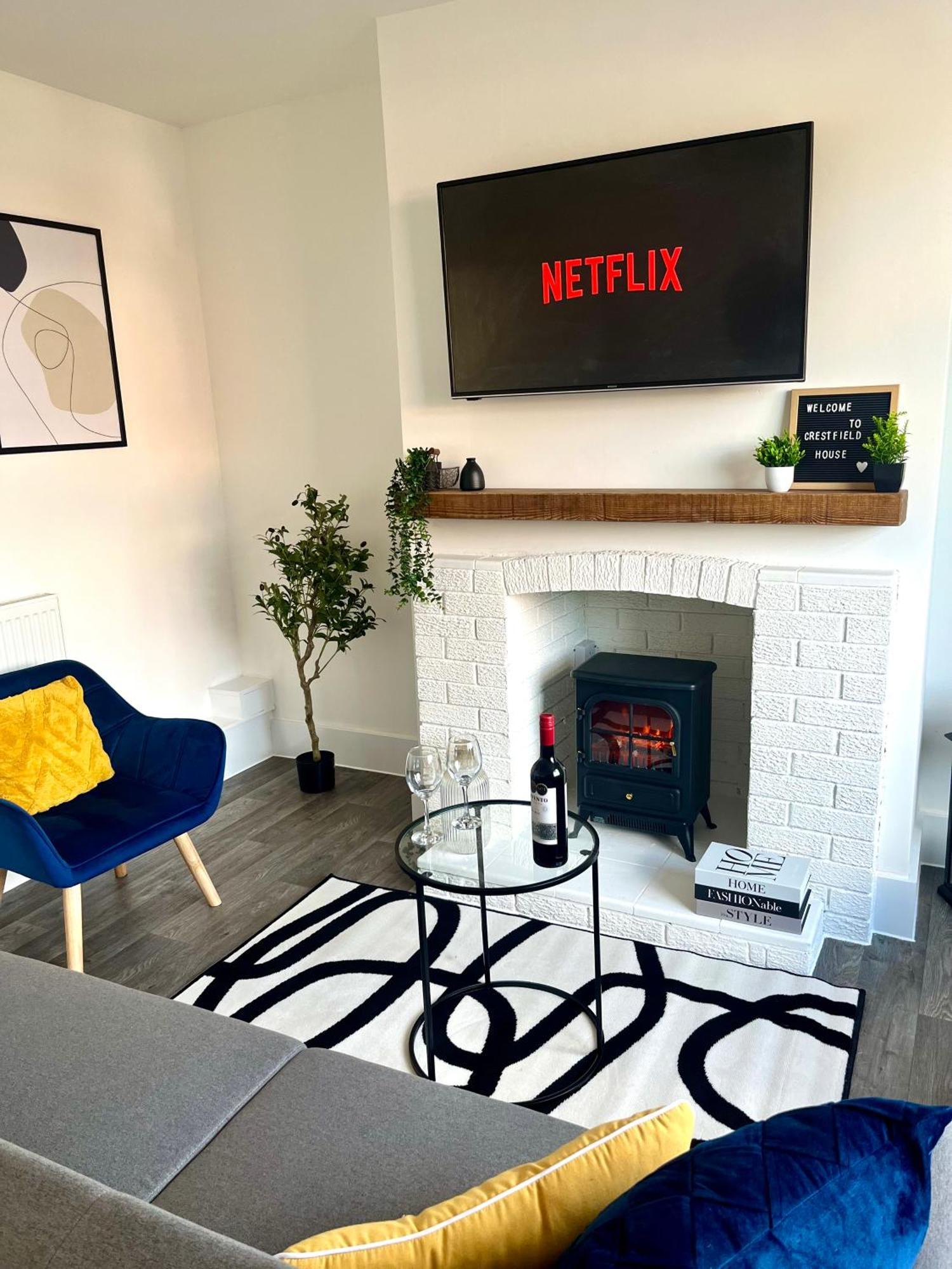 Casa de Férias Crestfield House - Stunning Near Alton Towers - Free Parking & Garden Stoke-on-Trent